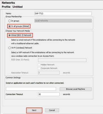 NAM Profile Editor New Network