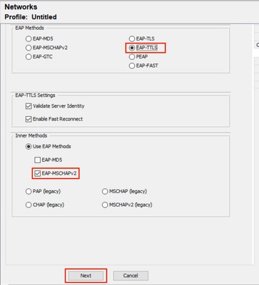 NAM Profile Editor Machine Authentication