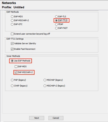 NAM Profile Editor User Authentication