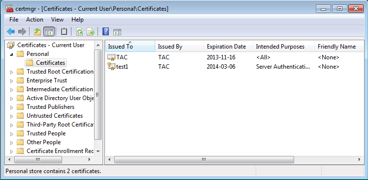 Use the Certificate to Verify the Installation
