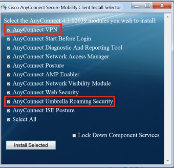 No modules loaded cisco anyconnect