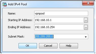 Add IPv4 Pool dialog box