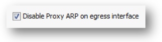 Disable Proxy ARP