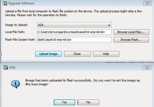 Asa 9 X Upgrade A Software Image Using Asdm Or Cli Configuration Example Cisco
