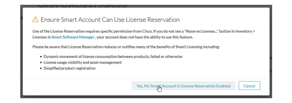 Enabling License Reservation