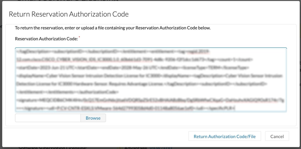 Entering Return Reservation Authorization Code