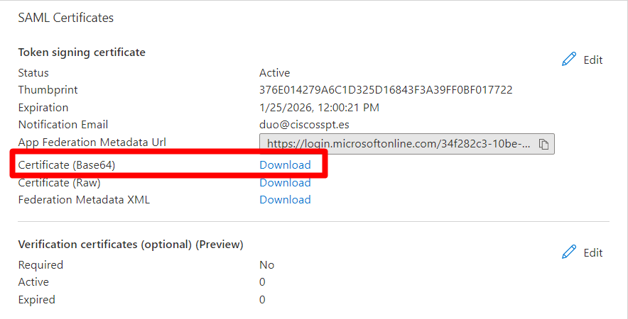 Azure Certificate Download