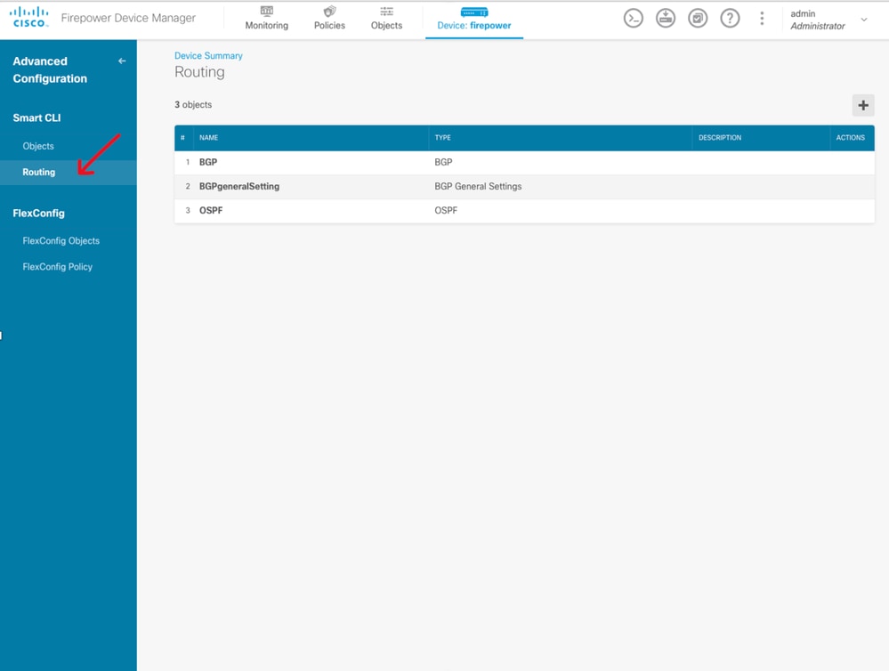 Selección de routing para OSPF