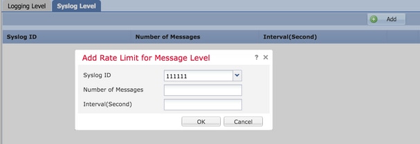 Add rate limit for message level.