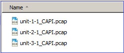 Uploaded PCAP Files