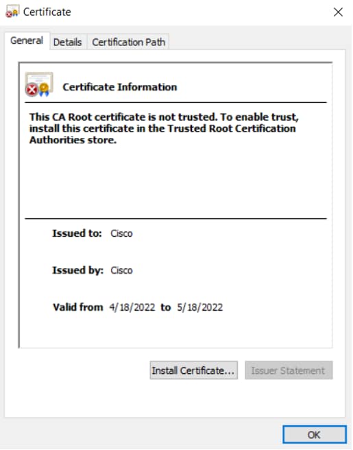 CA certificate