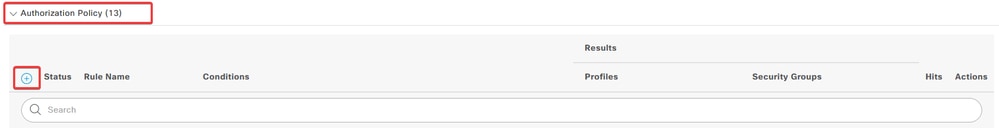 Create New Authorization Policy