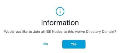 Continue to join ISE