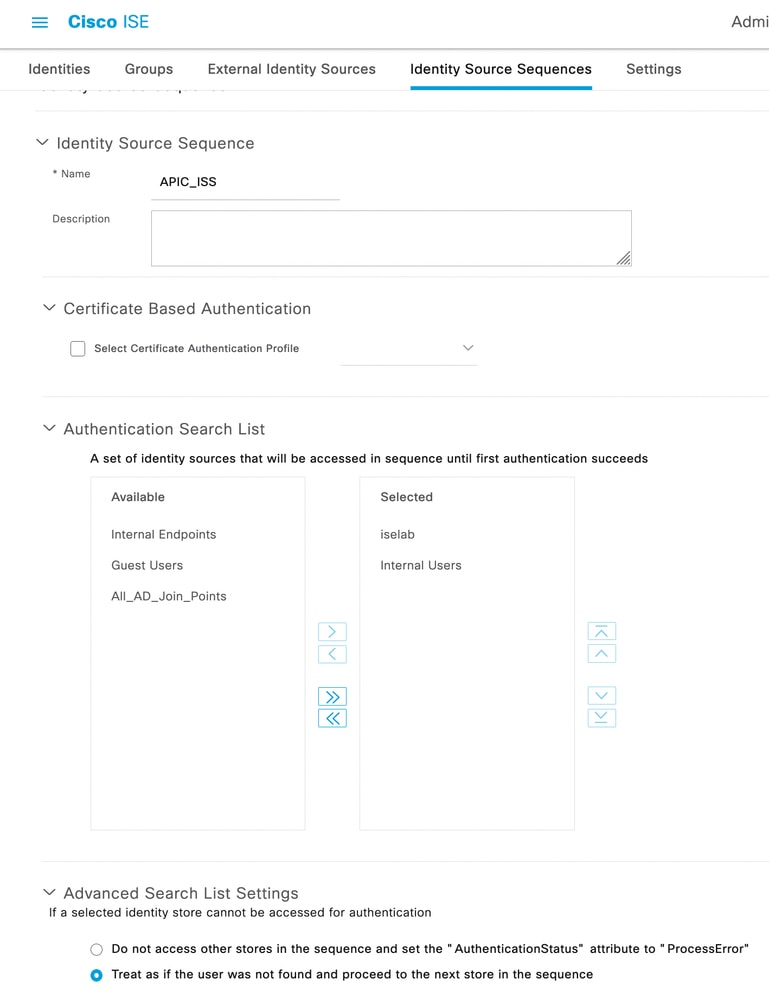 Identity Source Sequence