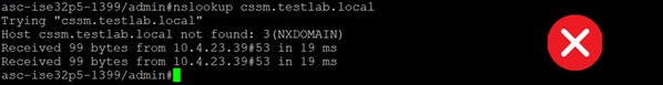 CSSM resolution failed