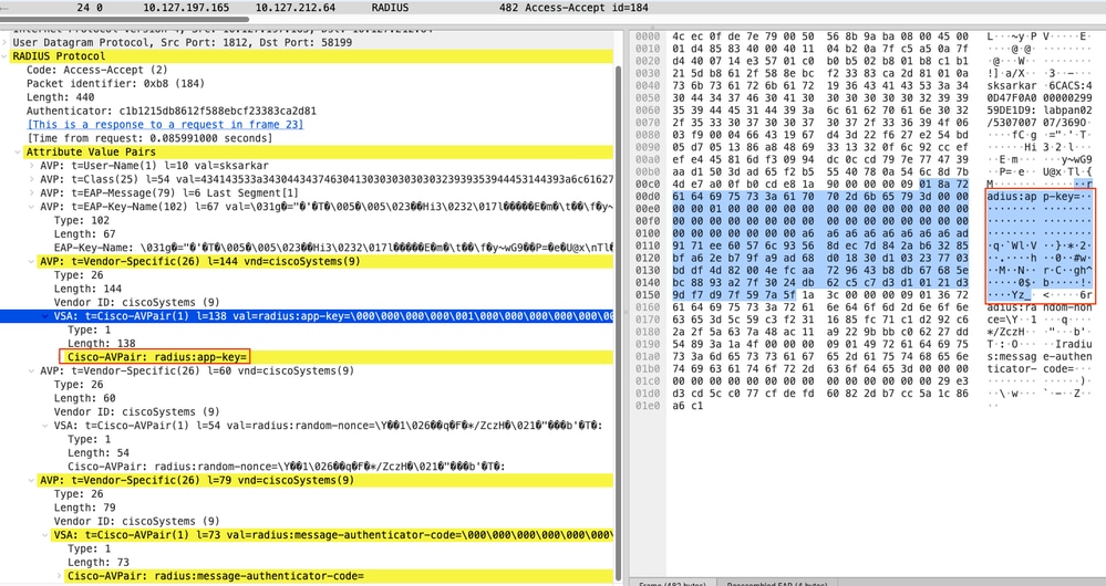 Cisco AVPair RADIUS App Key