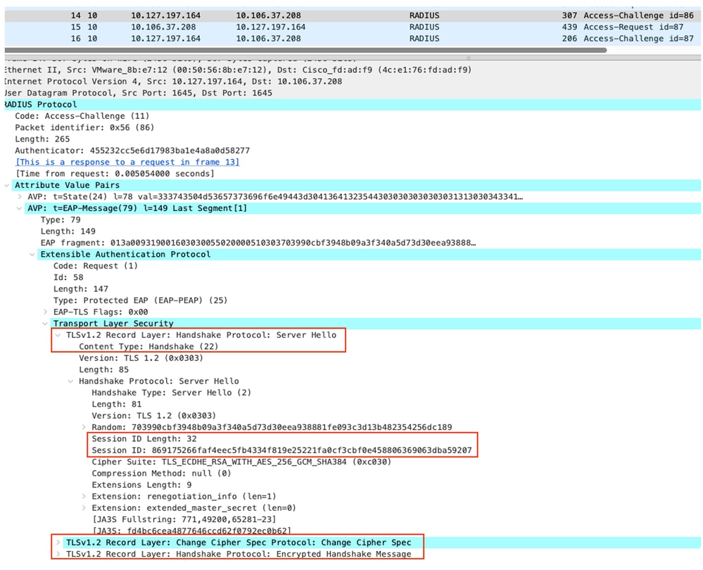 Server Hello in Session Resume