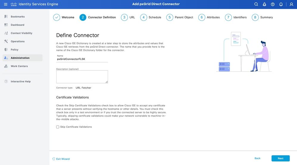 Define the pxGrid Direct Connector