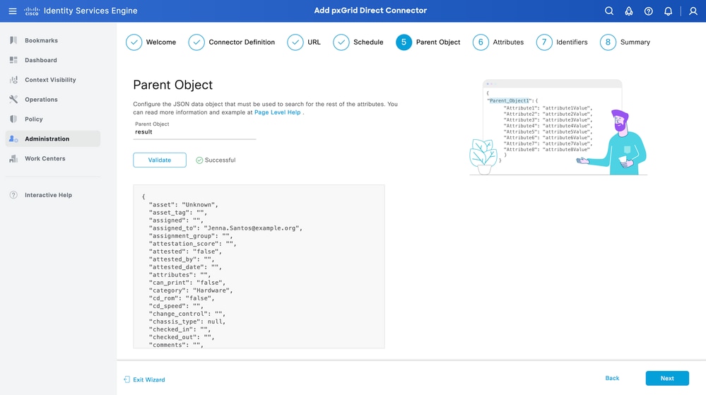 Parent Object JSON