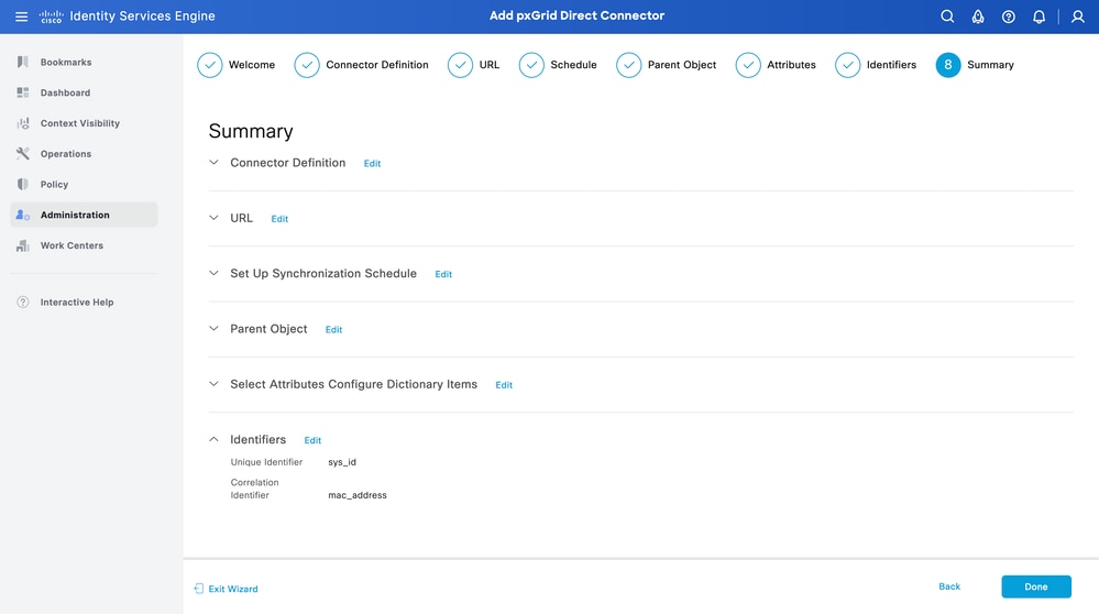 Summary for Configuration to Verify if Configured Properly