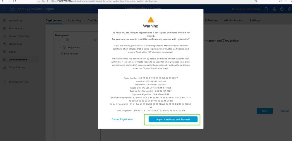 Import Certificate