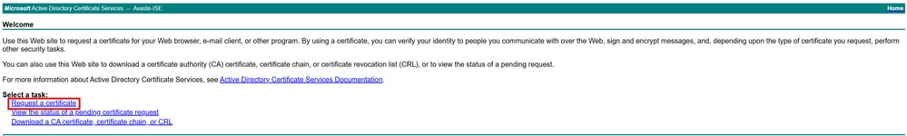 Request a Certificate