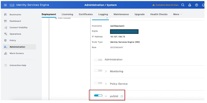 Pxgrid must be Enabled on ISE