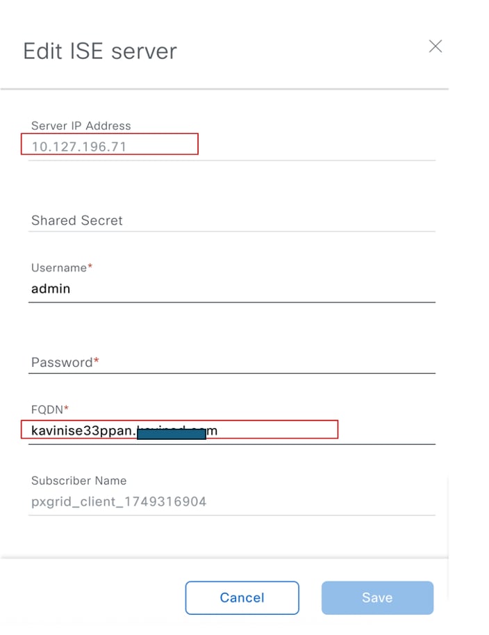 Add in the Server IP Address and FQDN
