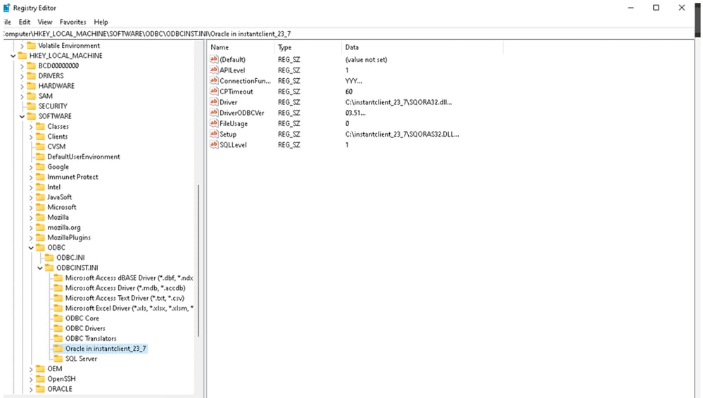 Registry Setting
