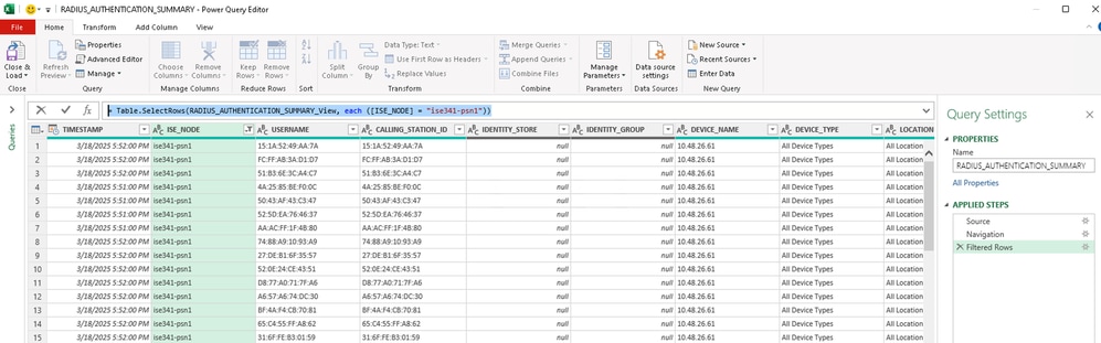 Filter Authentication by ISE Node