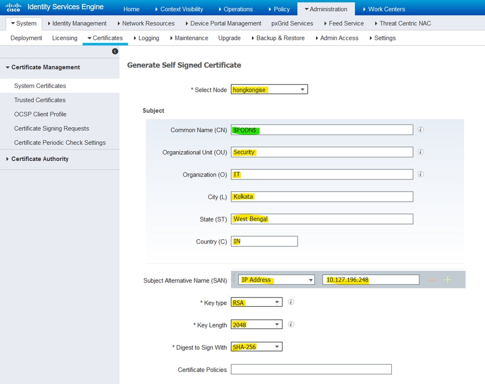 ISE - SS C Form 1 Ann