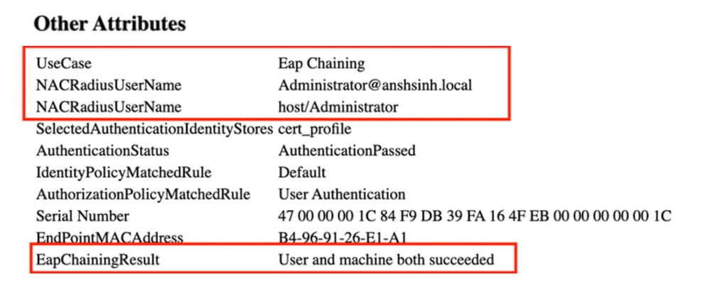 User and Machine Authentication