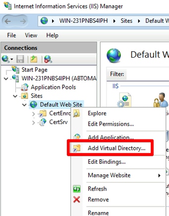 Add virtual directory