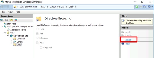 Enable directory browsing