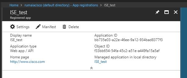 Integrate Intune MDM with ISE - Edit the Application
