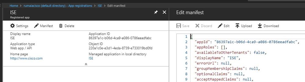 Integrate Intune MDM with ISE - Download the ISE Manifest File