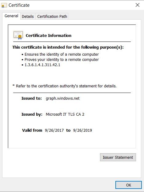 Integrate Intune MDM with ISE - Graph Certificate Information