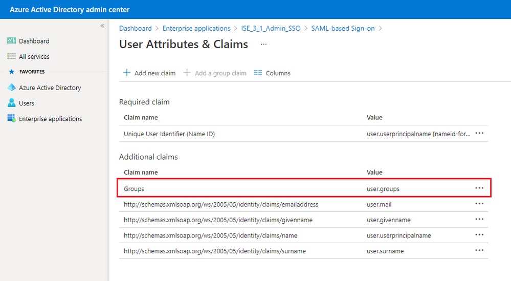 User Attributes and Claims