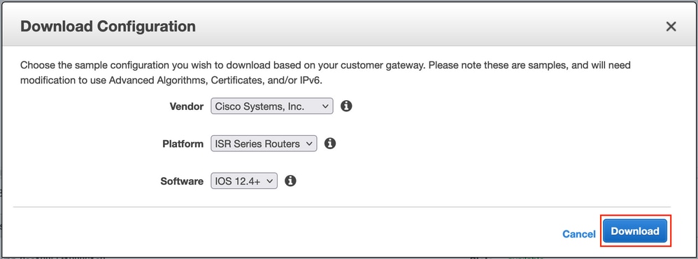 Cisco ISE on AWS - Select VPN headend