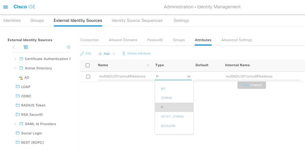 cisco ise ip address assignment