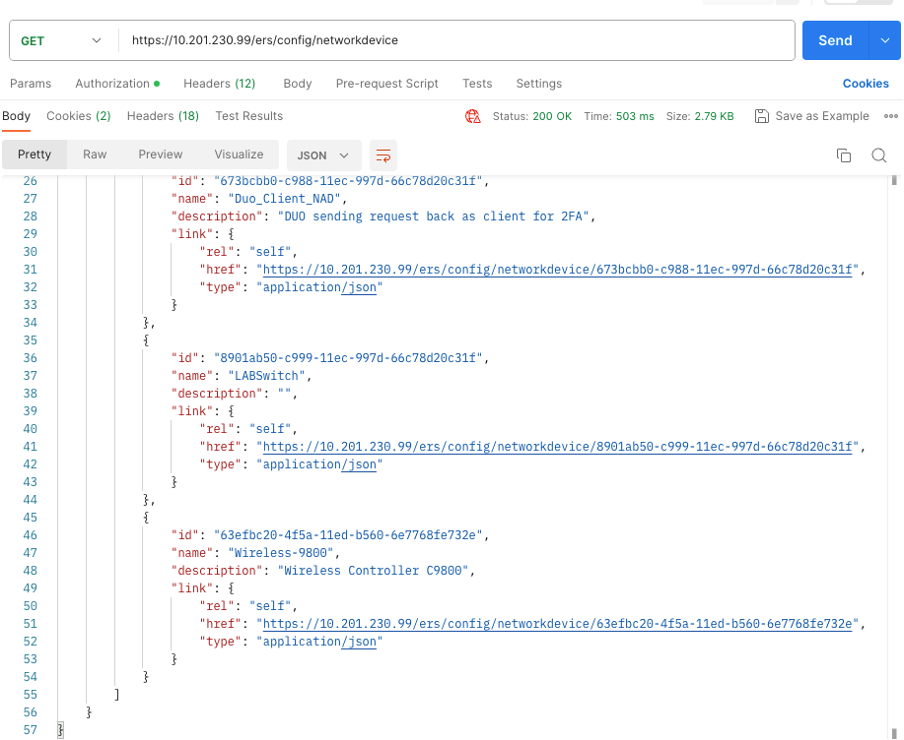 API GET Results