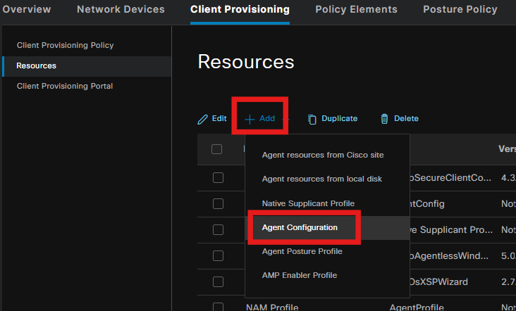 Create Agent Configuration