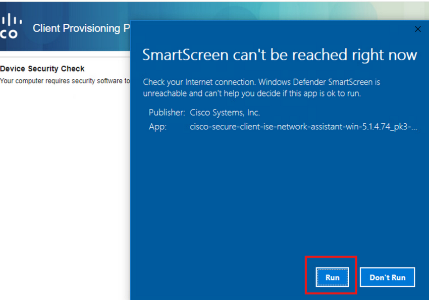 Run Device Security Check