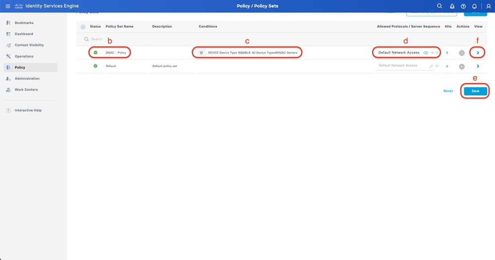 Add RADIUS Policy Set