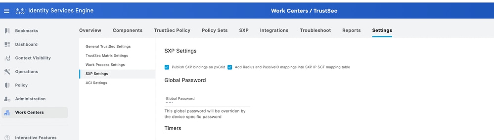 Configure Global Password