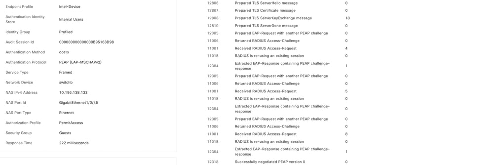 Log Report Shows Guest Applied