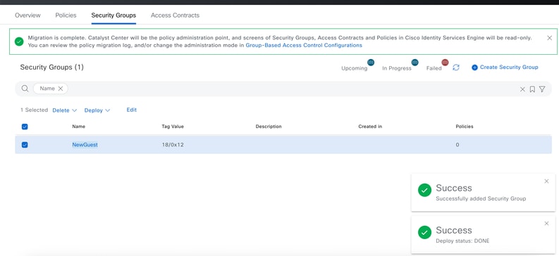 Security Group Successfully Added