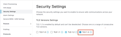 Click Security Settings