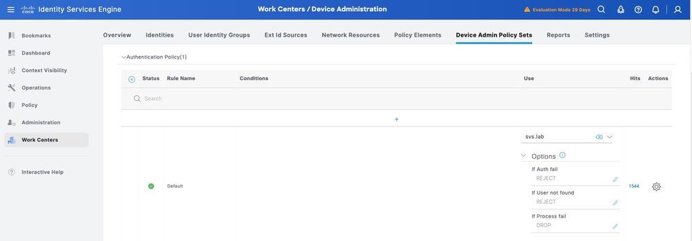 Create Authentication Policy