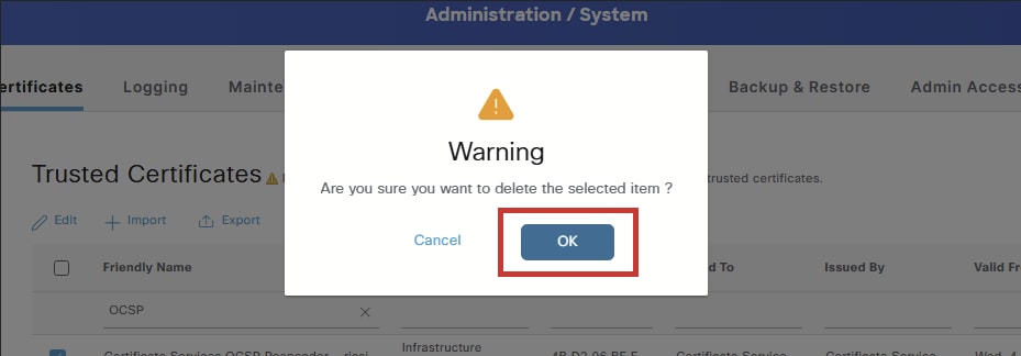 Select OK